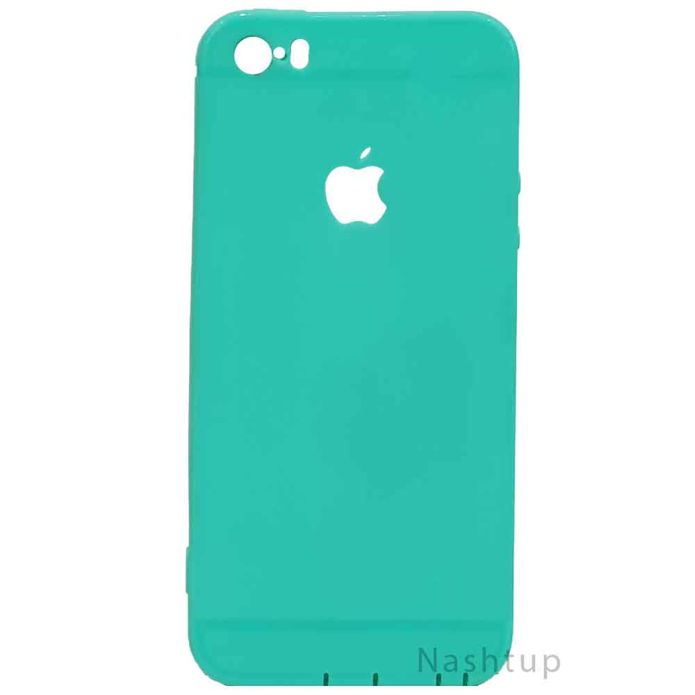 قاب سیلیکونی رنگ فیروزه ای گوشی Apple Iphone 5se